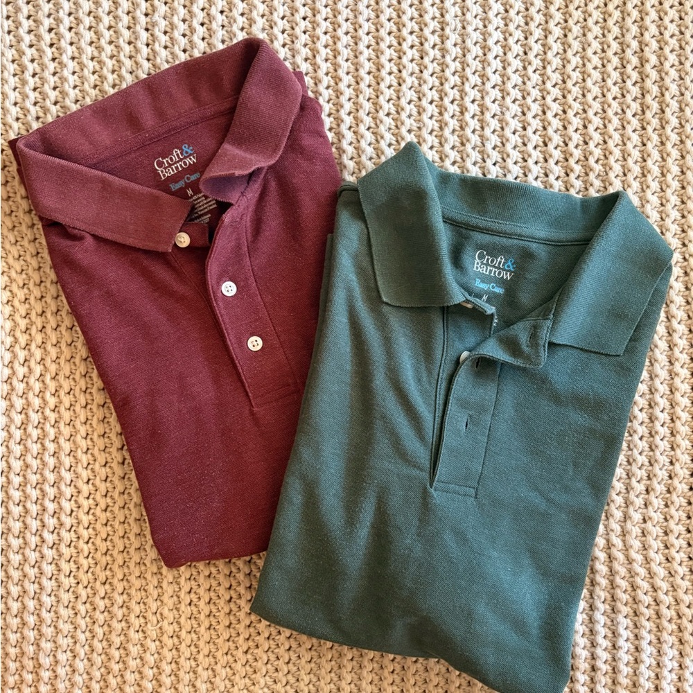 2 Croft & Barrow Men's Polo Shirts